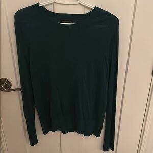 Banana Republic Green Crew Neck Long Sleeve Sweater, size M